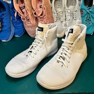 Nobull Project White High Top Shoes Men's Size 10.5 Women's Size 12 Fitness